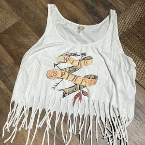 Kirra| White Cropped Top